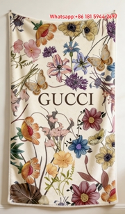 Gucci Pastel Floral Tapestry Throw Blankets IMG_2915